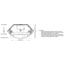 Building-IoT Desk Occupancy Sensor Mounting Technical Illustration