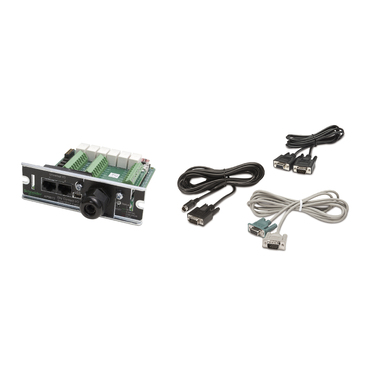 Interface expander and other options for increased UPS monitoring and control functionality. Cables that provide dedicated connections between APC UPS devices and desktops, workstations, and servers.