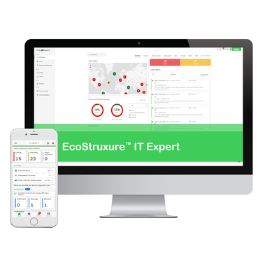EcoStruxure™ IT Expert APC Brand A cloud-based, vendor agnostic, secure solution that enables wherever-you-go monitoring and visibility into your IT physical infrastructure