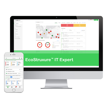 EcoStruxure IT Expert APC Brand Uma solução segura, independente de fornecedor e baseada em nuvem que permite o monitoramento e a visualização de uma infraestrutura física de TI onde quer que você vá