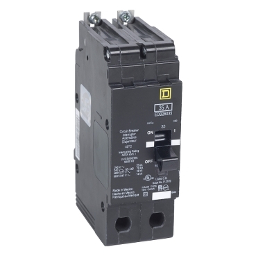 EDB26035 - Mini circuit breaker, E-Frame, 35A, 2 pole, 600Y/347 VAC, 25 kA  max, bolt on