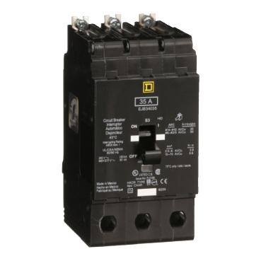 EJB34035 - Mini circuit breaker, E-Frame, 35A, 3 pole, 480Y/277VAC