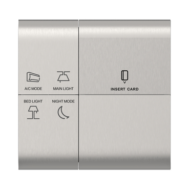 Customizable metal finish room HMI