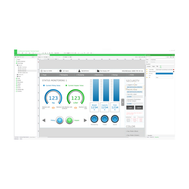 Touchscreen configuration software with the latest UI design and gestures