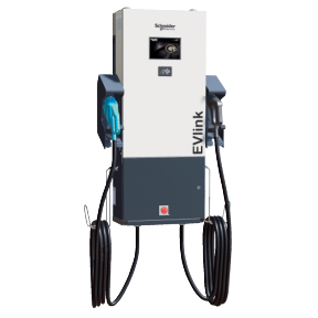 Evd1s24thb Fast Charging Station Evlink Dc Fast Charger 24 Kw Sae Ccs Chademo Connectors Wall Mount Schneider Electric Global
