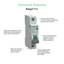 Easy9 Pro 1P C 16A MCB 6000A-EZ9F57116-Technical Feature