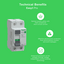 Easy9 Pro RCCB 2P 16A 30mA AC-Type 240V EZ9R39216-Technical Benefits