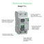 Easy9 Pro RCCB 2P 40A 30mA AC-Type 240V EZ9R39240- Technical Feature