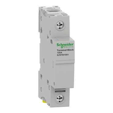 EZ9TB1001 - Terminal block, Easy9, 100A, screw terminal connection