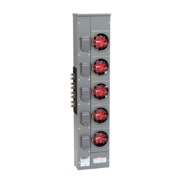 EZM315125CUX - Branch unit, EZ Meter-Pak, 125A, 5 x 5 jaw