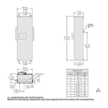 EZM3800CB - Main circuit breaker unit, EZ Meter-Pak, 800A, 240VAC
