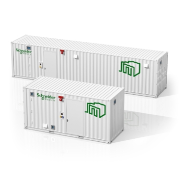 Easy Modular Data Center All-in-One Schneider Electric Prefabricated IT Infrastructure (UPS, cooling, racks, and management software), factory assembled all in one purpose-built, secure, weather proof structure utilizing Easy solutions.