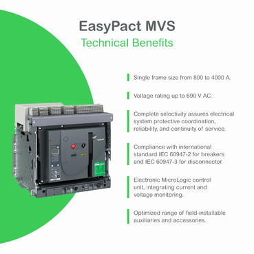 EP MVS CB 1250A 50kA 4P MDO ETA2 drawout manual Circuit breaker-2