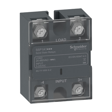 Easy Harmony 固態繼電器 Schneider Electric Easy Harmony SSP1*E系列是單相面板式安裝固態繼電器，可廣泛用于加熱控制系統
