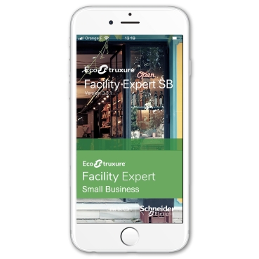 EcoStruxure™ Facility Expert voor kleine bedrijven Schneider Electric Facility management-app voor eigenaars van kleine bedrijven