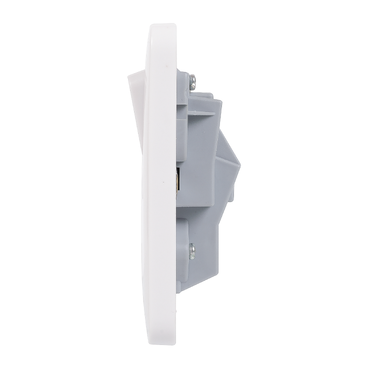 Schneider Electric Lisse White Moulded - Single 2 Way Architrave Light Switch, 10AX, GGBL1012A, White, Pack Of 10