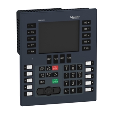 Harmony GK Schneider Electric Avancerad operatörspanel / HMI med inbyggt tangentbord, tryckknappar.