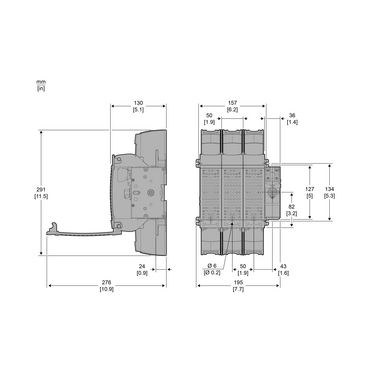 DISCONNECT SWITCH FUSIBLE 600V 200A 3P - TI