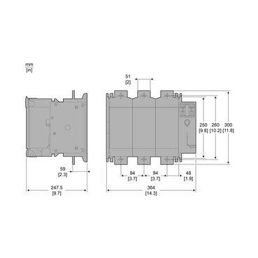 FUSE DISCONNECT SWITCH 3X 600A J - TI
