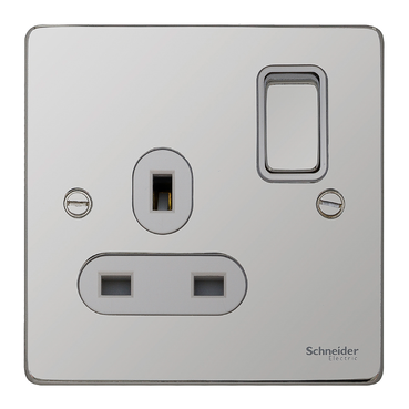 GU3510WPC - Ultimate Low profile - switched socket - 1 gang  
