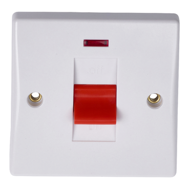 GU4011 - Ultimate Slimline - 2-pole switch - 1 gang - white