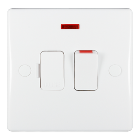 Gu5011 Ultimate Slimline Switched Fused Connection Neon White Schneider Electric Global