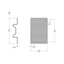 GV2ME-LE MOUNTING PLATE - SCREW - TI