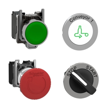 Harmony XB4/ZB4 Metal Push Buttons Schneider Electric 22 mm XB4/ZB4 metal modular push buttons, selector switches, pilot lights