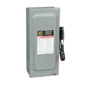 H361 Safety Switch Heavy Duty Fusible 30a 3 Poles 20 Hp 20 Hp 600 Vac Dc Nema 1 Schneider Electric Usa