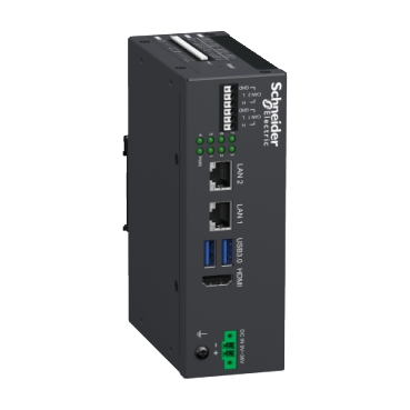 Harmony BX1 Schneider Electric Edge box-serie med Linux OS til understøttelse af kontrol- og computerfunktioner.