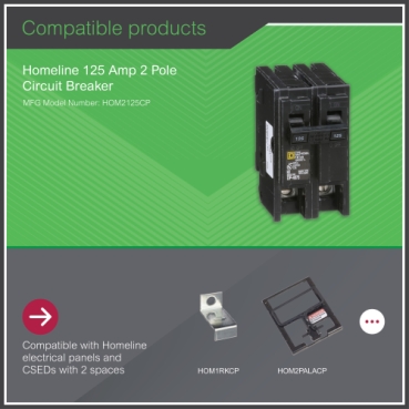 まびん Square D by Schneider Electric Qwik Open 125 Amp Main