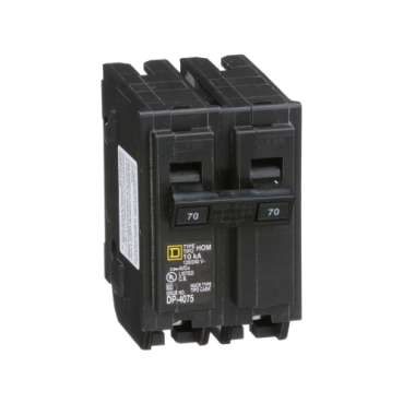 HOM270 - Mini circuit breaker, Homeline, 70A, 2 pole, 120/240VAC