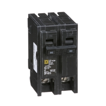 HOM290 - Mini circuit breaker, Homeline, 90A, 2 pole, 120/240VAC 