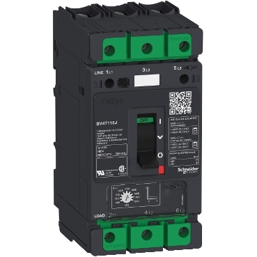 UL 489 MCPs for motor loads ranging from 2 FLA to 115 FLA