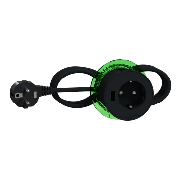 Regleta de enchufes Schneider Electric, con interruptor, long. cable