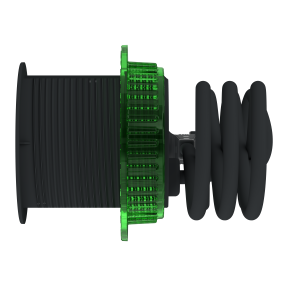 Unica System+ - bloc de prise à encastrer XS - 2P+T + USB A - câble 2m - anthra