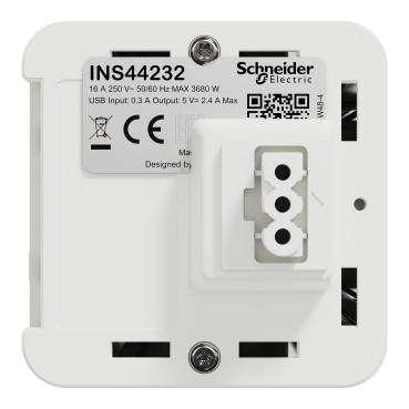 INS44232 - New Unica System +, Módulo 4 toma Schuko + USB A y C 