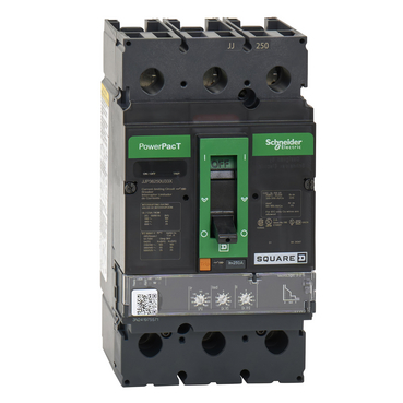 JJP36250U33X - Circuit breaker, PowerPacT J, 250A, 3 pole, 600VAC