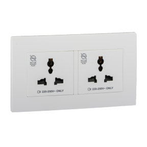 Kbt413s We 13a 250v 2 Gang 3 Pin Universal Socket Schneider Electric Thailand