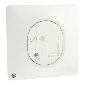 Ovalis - prise RJ45 - cat.6 STP - VDI - grade 3 - Antibactérien - Blanc - Mat