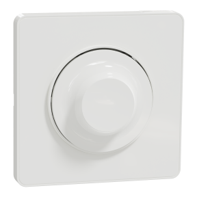 Wiser Odace, Variateur rotatif connecté + plaque de finition Odace Touch, coloris Blanc