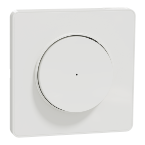Wiser Odace, Poussoir connecté + plaque de finition Odace Touch, coloris Blanc
