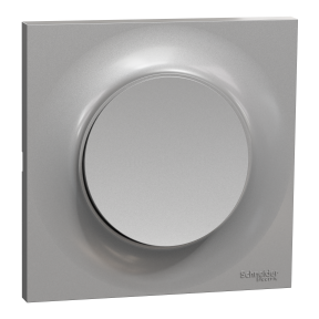 ODACE STYL - Kit interrupteur va et vient + plaque de finition, coloris Aluminium