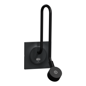 ODACE STYL - Kit Liseuse en applique avec chargeur USB type A + plaque de finition, coloris Anthracite