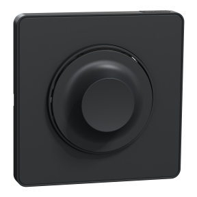 Wiser Odace, Variateur rotatif connecté + plaque de finition Odace Touch Wiser, coloris Anthracite
