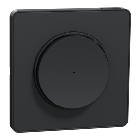 Wiser Odace, Kit variateur poussoir connecté + plaque de finition Odace Touch, coloris Anthracite