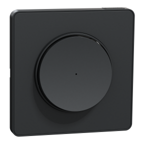 Wiser Odace, Poussoir connecté + plaque de finition Odace Touch, coloris Anthracite