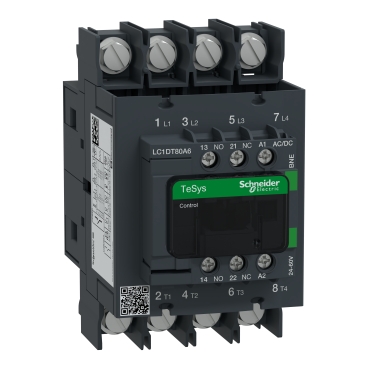 最旬ダウン TeSys contactor, IEC - LC1DT80A6BNE Deca, 80A nonreversing, タイムセール