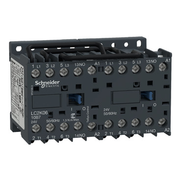 New Contactor with coil, terminal block and protection module, 100