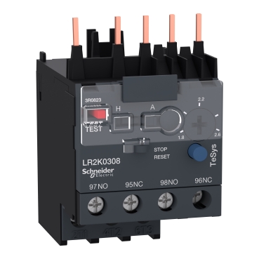 LR2K0308 - Differential thermal overload relays, TeSys K, 1.8 to 